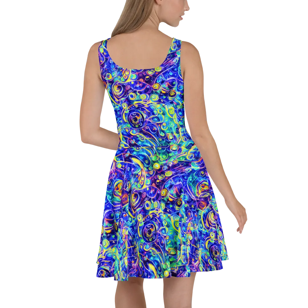 The Color Comet on Skater Dress — Back