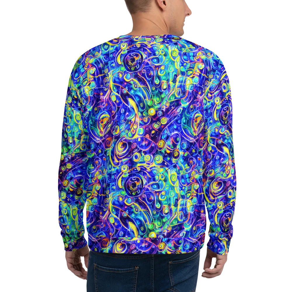 The Color Comet on Sweatshirt — Back