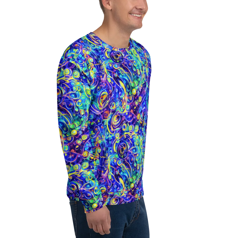 The Color Comet on Sweatshirt — Right Front