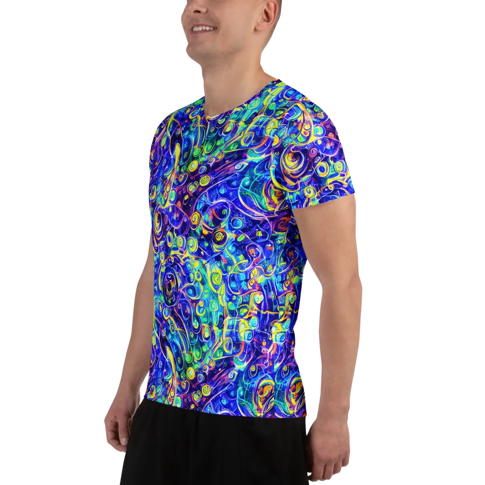 The Color Comet on Men's Athletic T-Shirt — Left