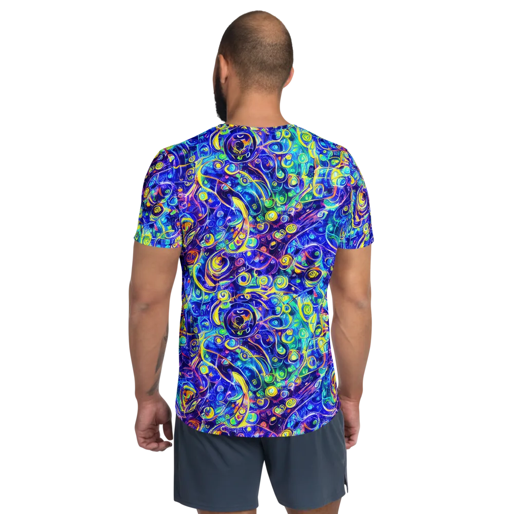 The Color Comet on Men's Athletic T-Shirt — Back
