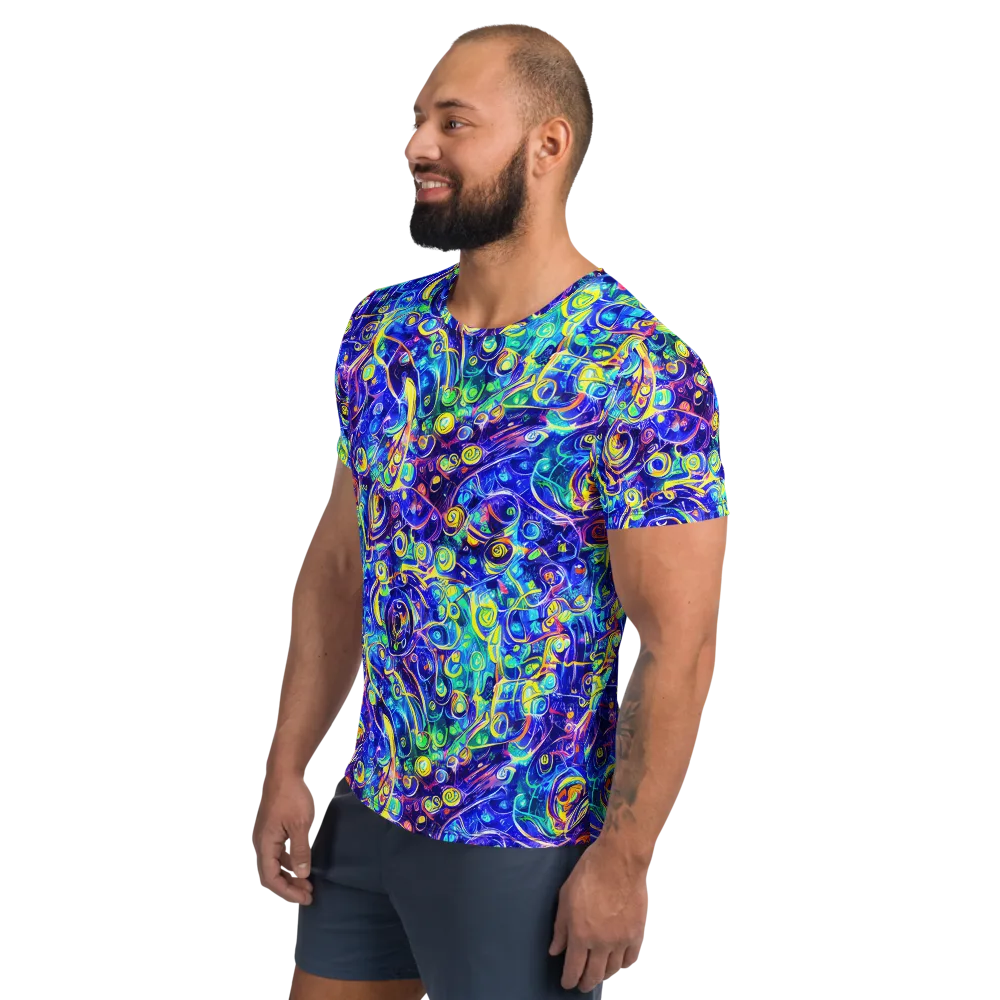 The Color Comet on Men's Athletic T-Shirt — Left