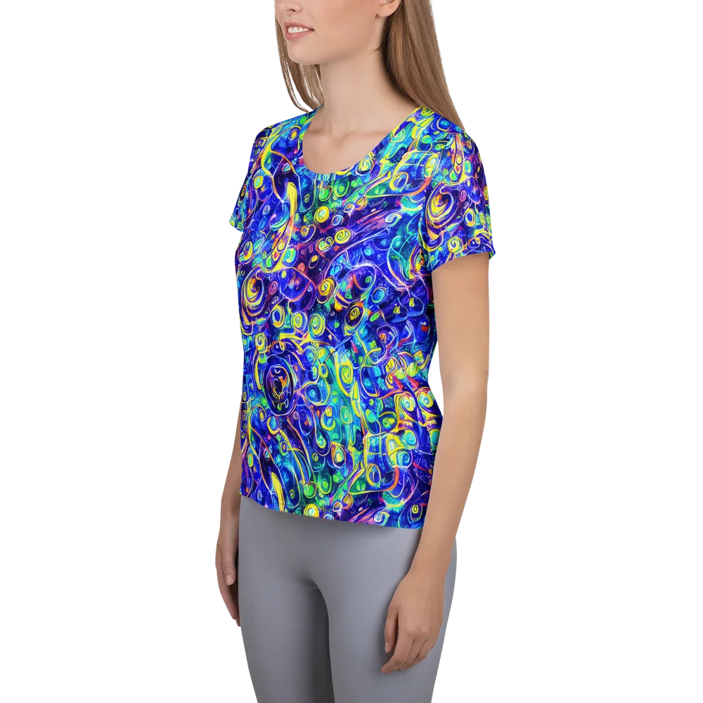 The Color Comet on Women's Athletic T-Shirt — Left