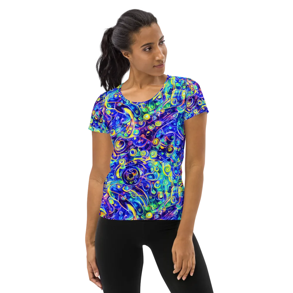 The Color Comet on Women's Athletic T-Shirt — Front
