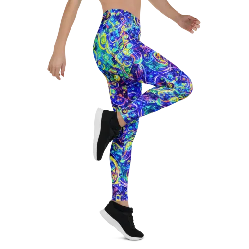 The Color Comet on a Leggings
