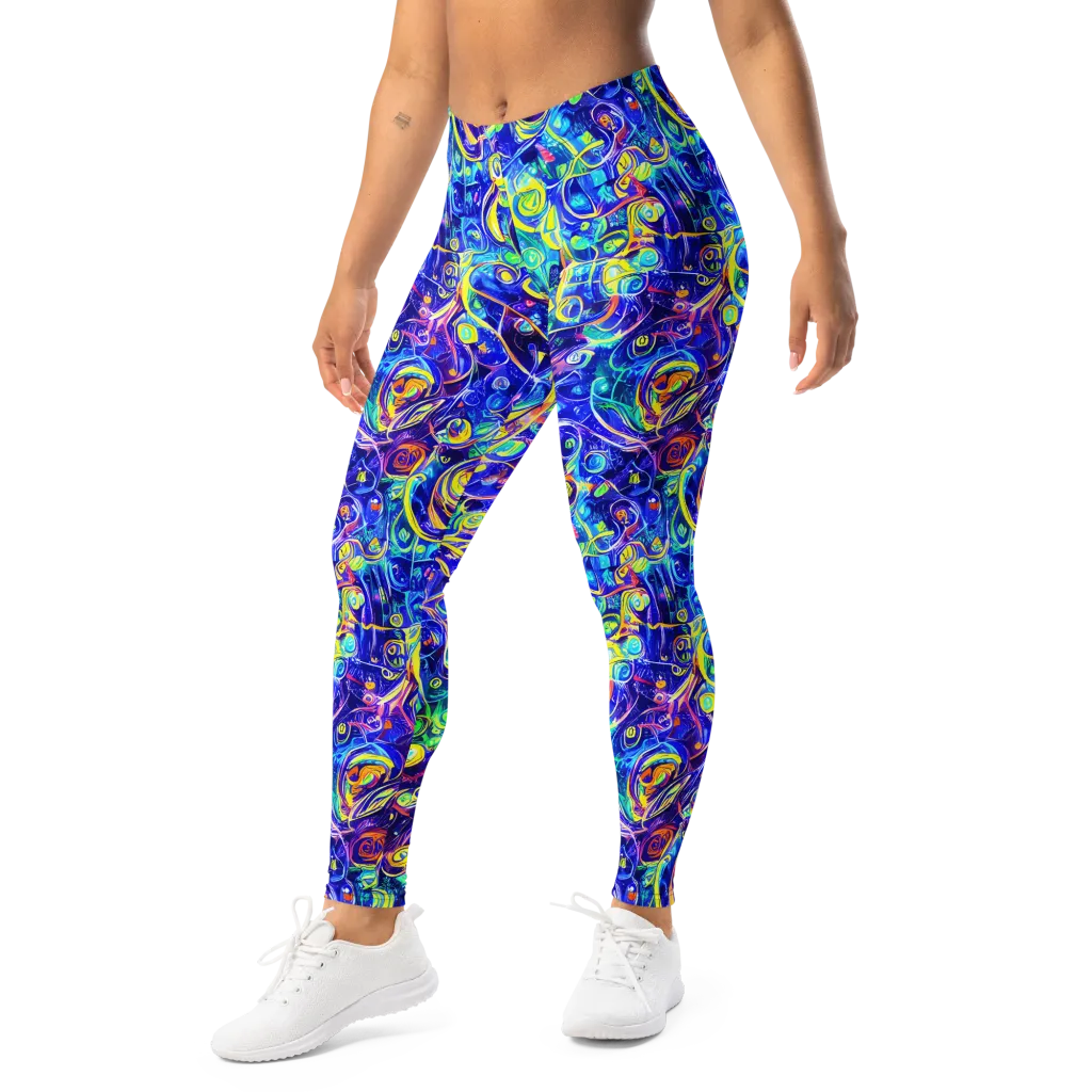 The Color Comet on Leggings — Left Front
