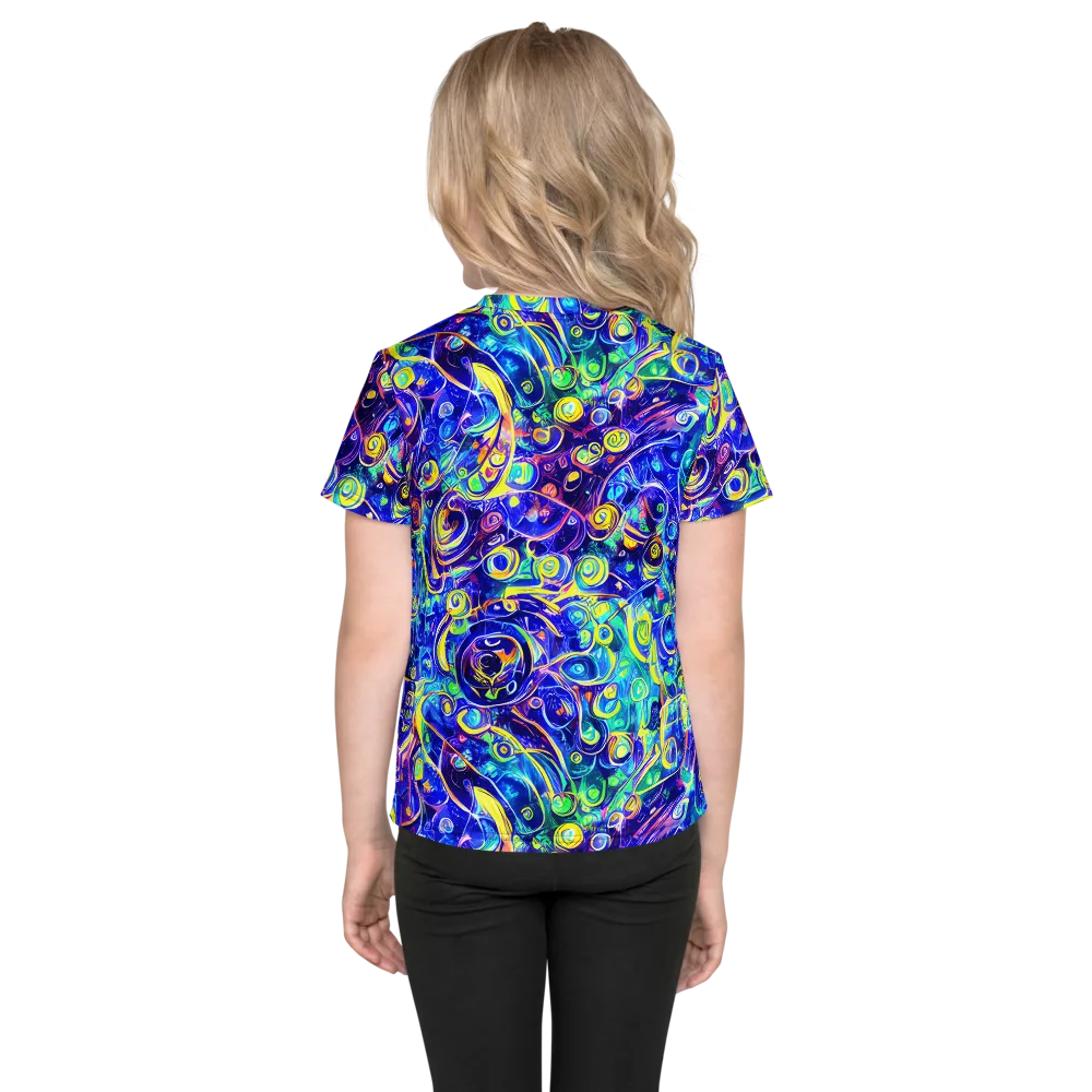 The Color Comet on Kids Crew Neck T-Shirt — Back