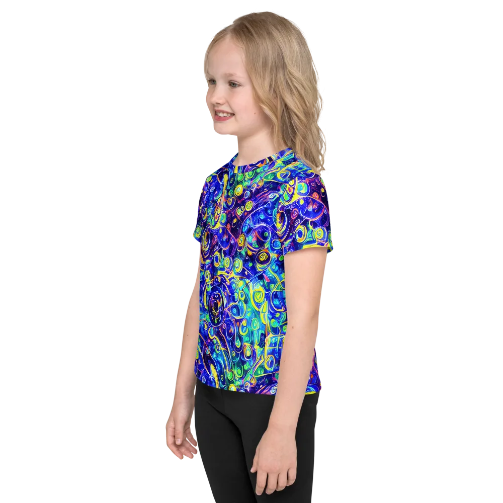 The Color Comet on Kids Crew Neck T-Shirt — Left