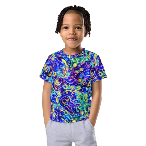 The Color Comet on a Kids Crew Neck T-Shirt