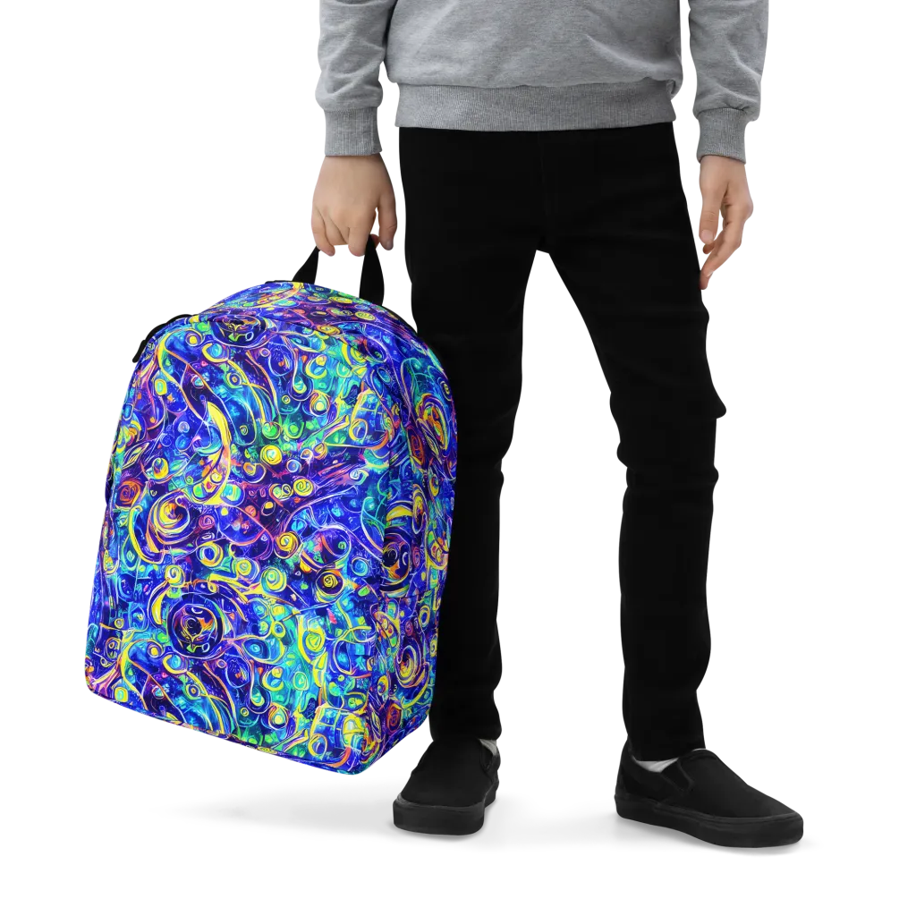 The Color Comet on Minimalist Backpack — Zoomed-in