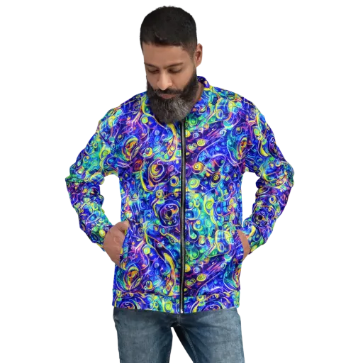 The Color Comet on a Bomber Jacket
