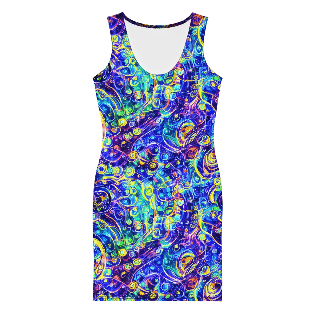 The Color Comet on Bodycon Dress — Front