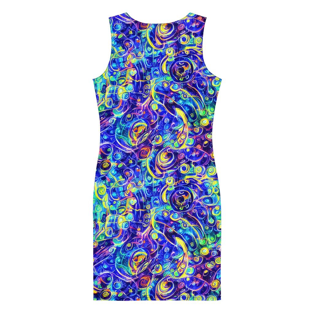 The Color Comet on Bodycon Dress — Back