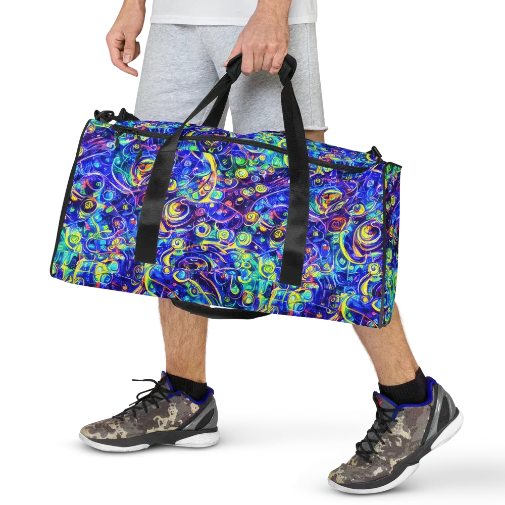 The Color Comet on Duffle Bag — Front