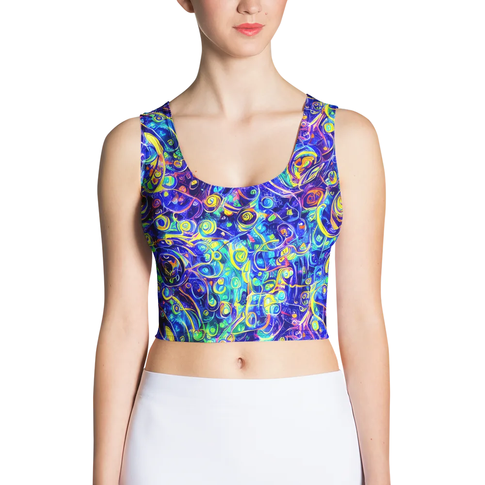 The Color Comet on Crop Top — Front