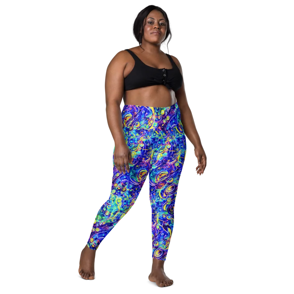 The Color Comet on Leggings with Pockets — Front