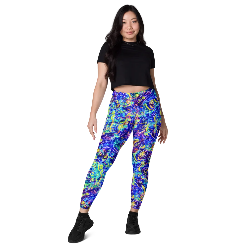 The Color Comet on Leggings with Pockets — Front