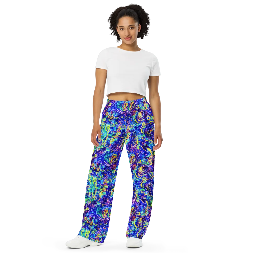 The Color Comet on Wide-Leg Pants — Front