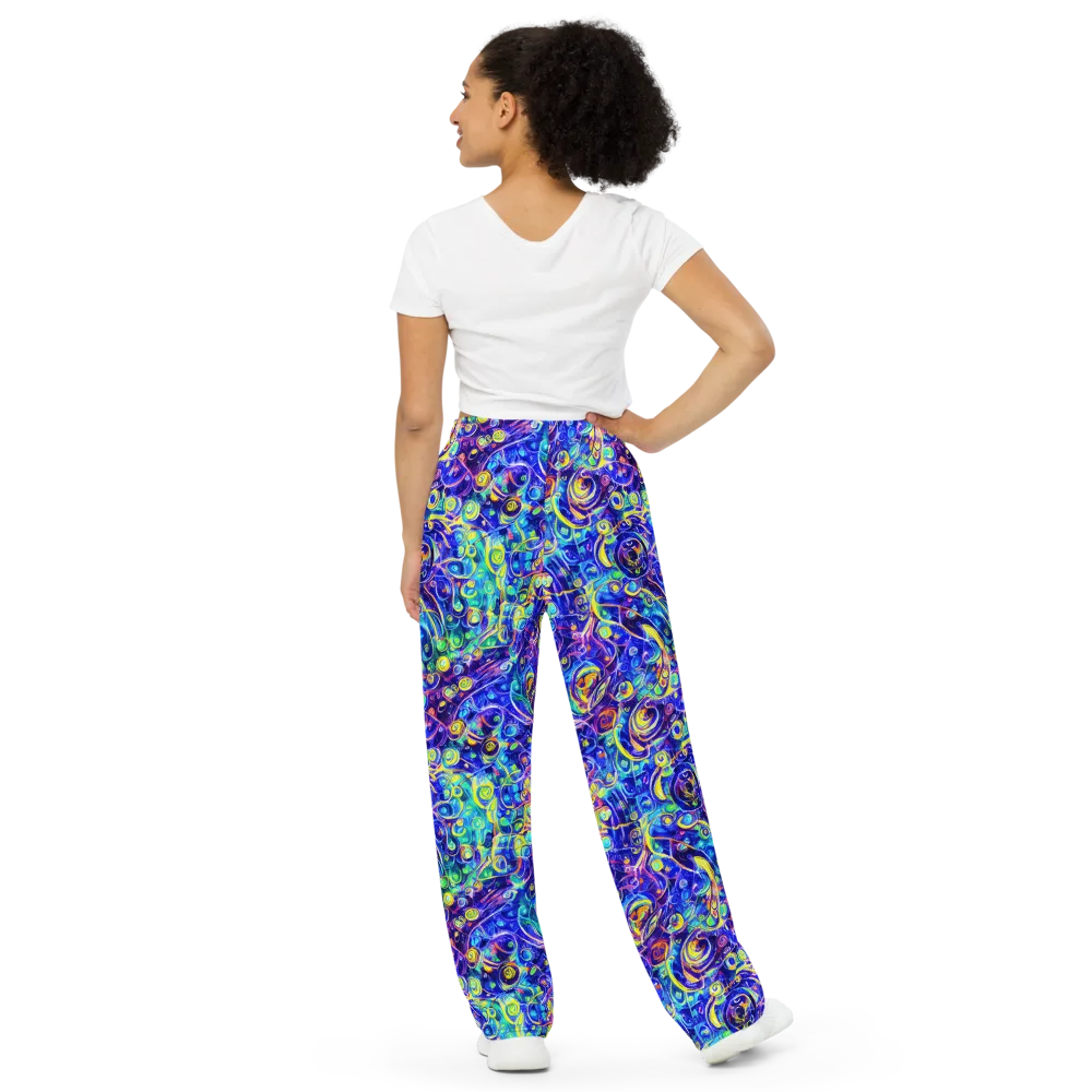 The Color Comet on Wide-Leg Pants — Back