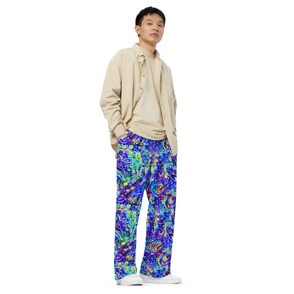 The Color Comet on Wide-Leg Pants — Right Front