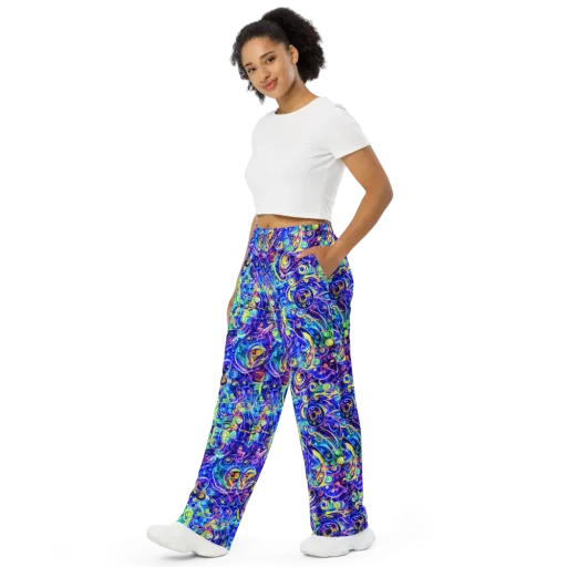 The Color Comet on a Wide-Leg Pants
