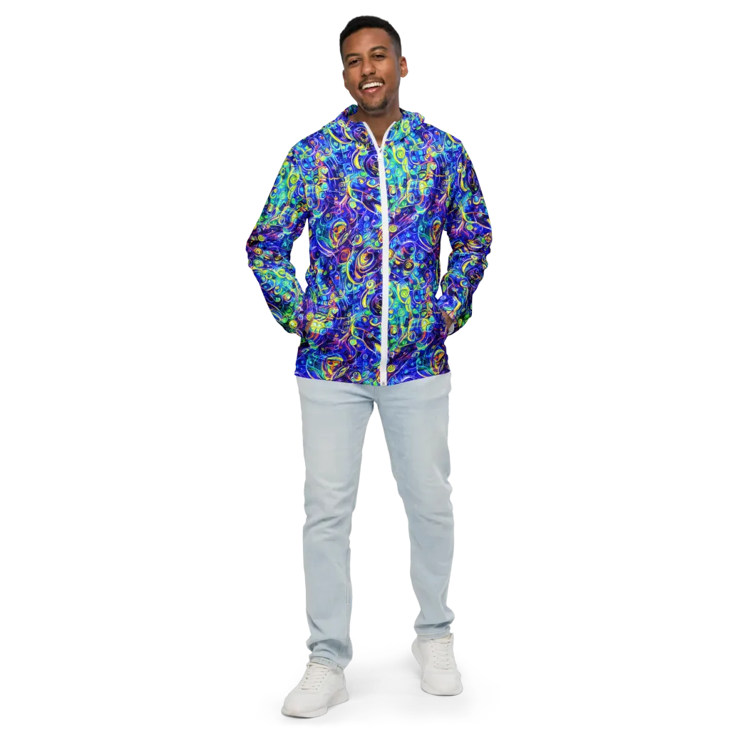 The Color Comet on Men's Windbreaker — Front