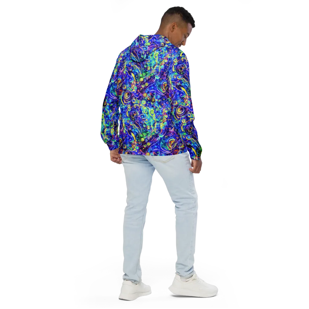 The Color Comet on Men's Windbreaker — Back