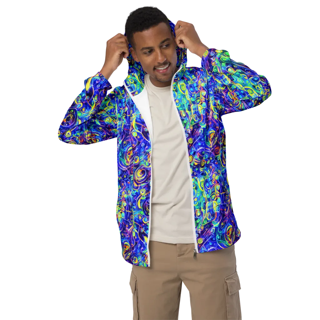 The Color Comet on Men's Windbreaker — Front