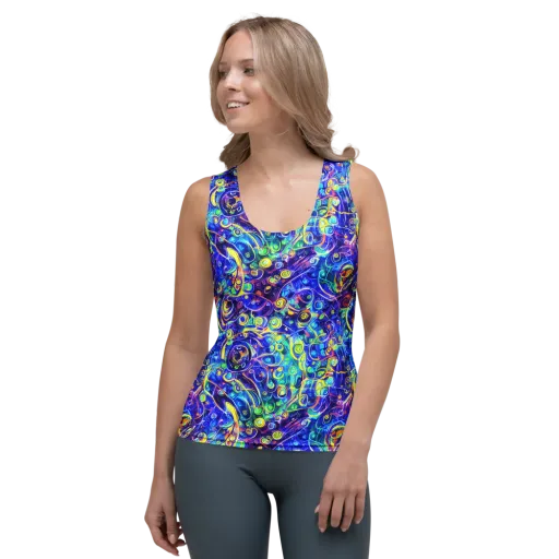 The Color Comet on a Women's Tank Top