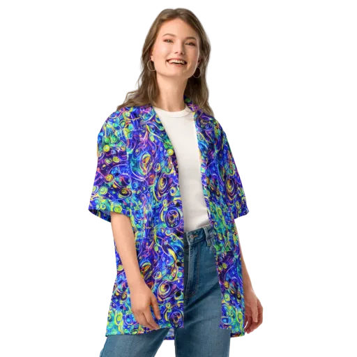 The Color Comet on a Button Shirt