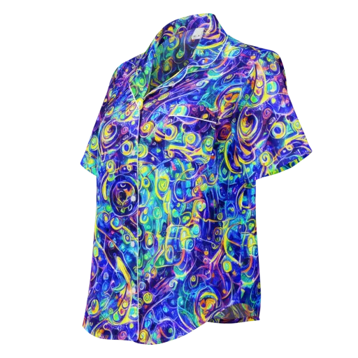 The Color Comet on a Women's Short Sleeve Pajama Top