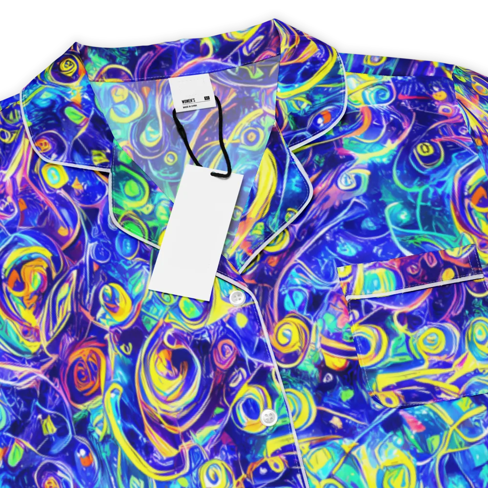 The Color Comet on Women's Short Sleeve Pajama Top — Product details