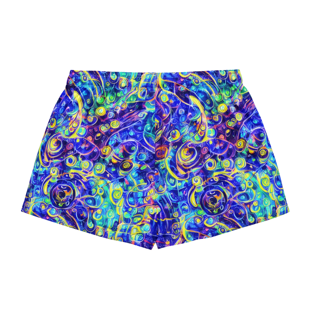 The Color Comet on Women's Pajama Shorts — Back