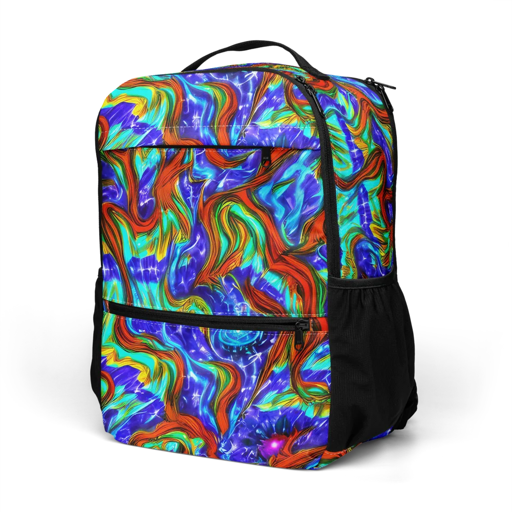 Bluefire Maze on Utility Backpack — Left Front