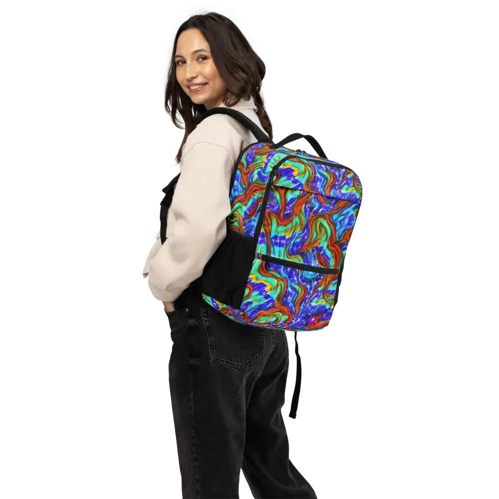 Bluefire Maze on Utility Backpack — Back