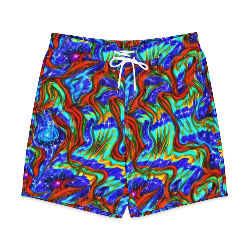 Bluefire Maze on Men's Board Shorts — Front