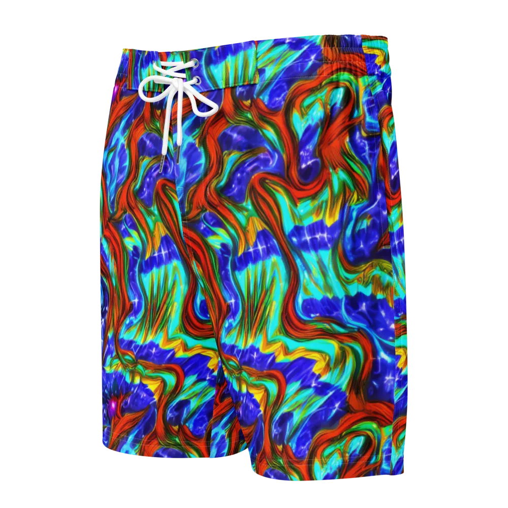 Bluefire Maze on Men's Board Shorts — Front