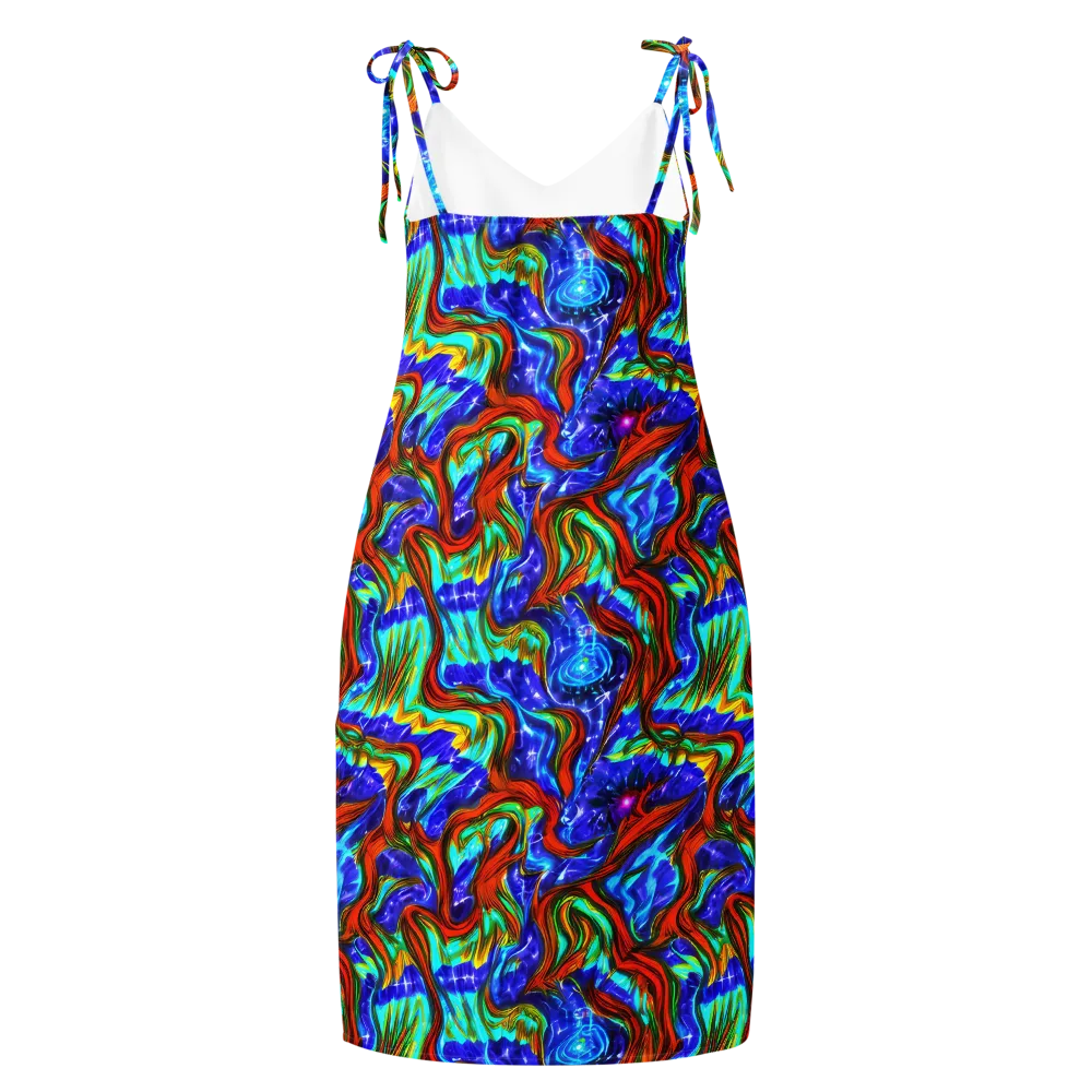Bluefire Maze on Slip Dress — Back