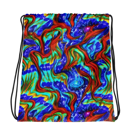 Bluefire Maze on a Drawstring Bag