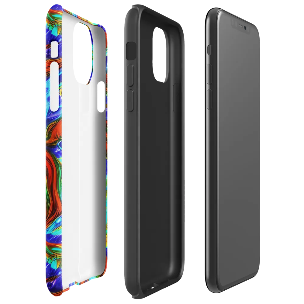Bluefire Maze on Tough Case for iPhone® — Right