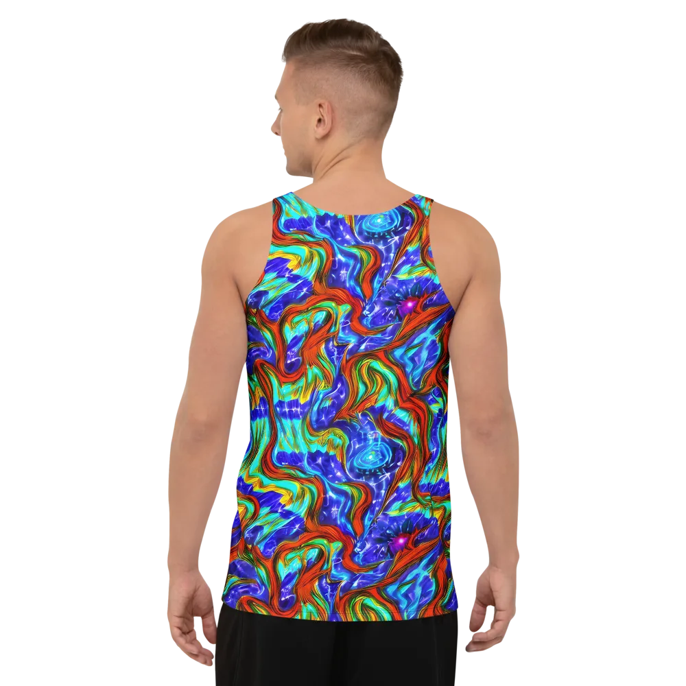 Bluefire Maze on Men's Tank Top — Back