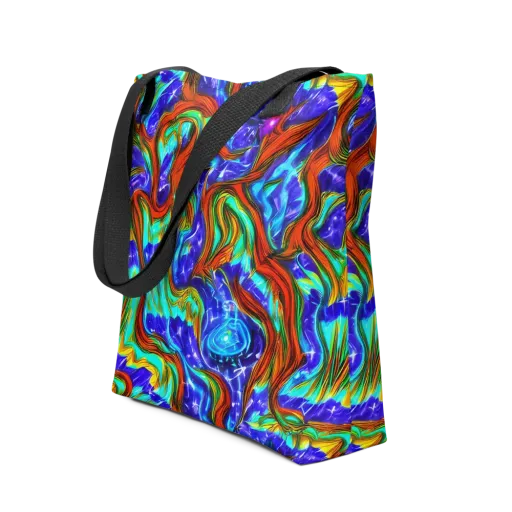 Bluefire Maze on a Tote Bag