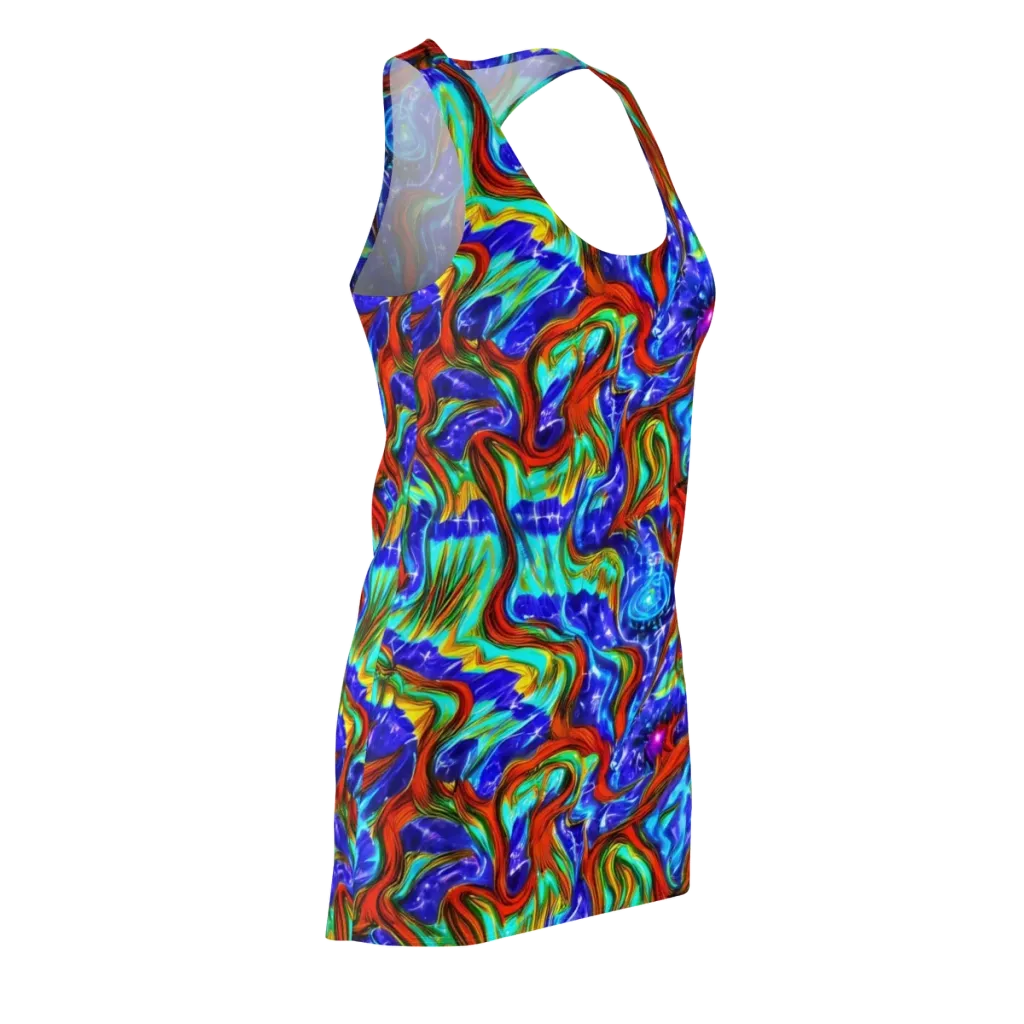 Bluefire Maze on Racerback Dress — Front Side