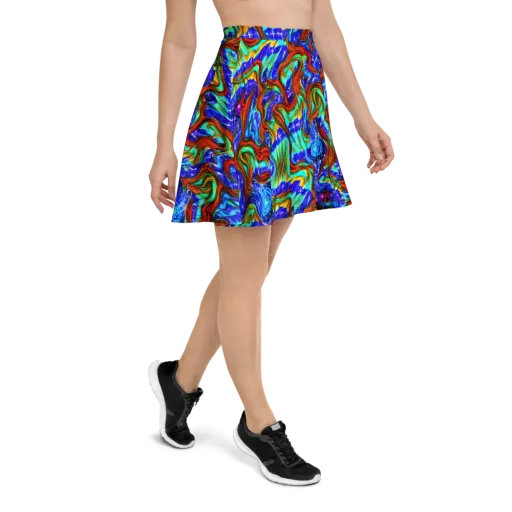 Bluefire Maze on a Skater Skirt