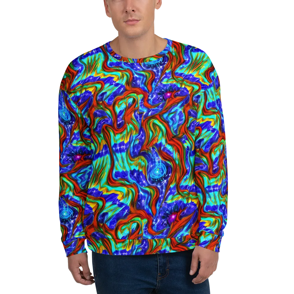 Bluefire Maze on Sweatshirt — Front