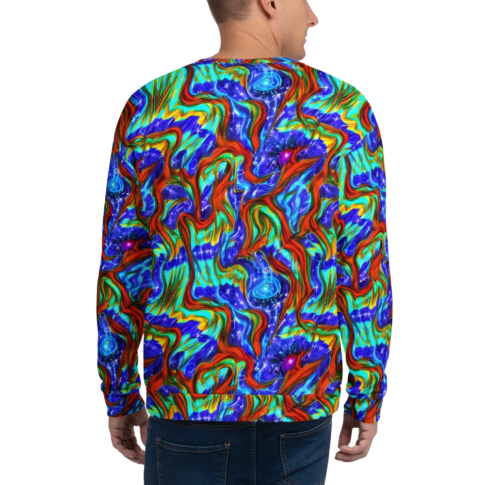 Bluefire Maze on Sweatshirt — Back