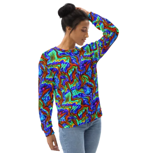 Bluefire Maze on a Sweatshirt