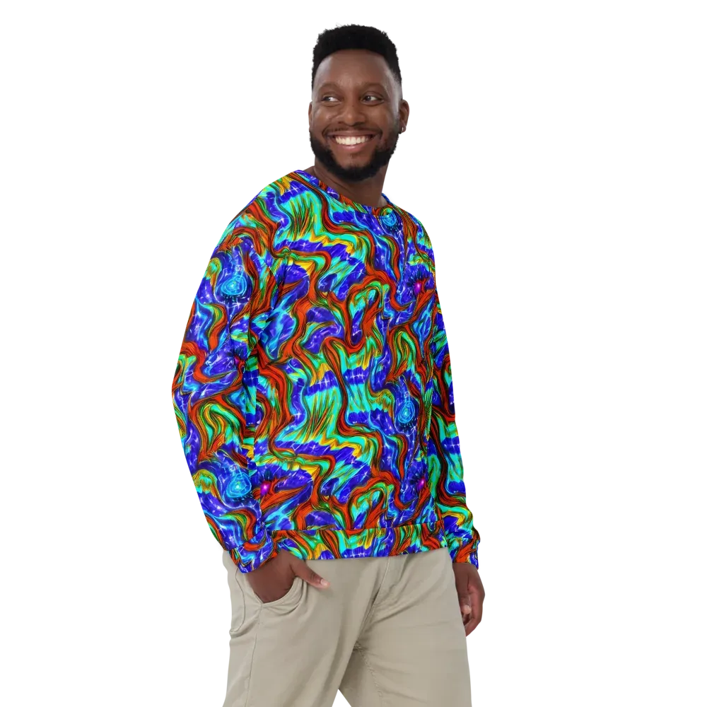 Bluefire Maze on Sweatshirt — Front