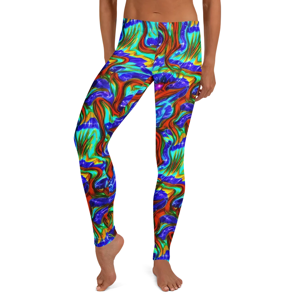 Bluefire Maze on Leggings — Front