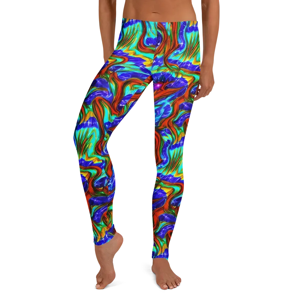 Bluefire Maze on Leggings — Front
